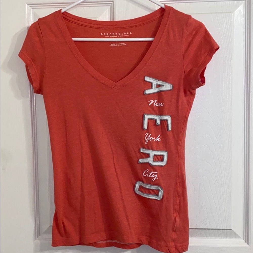 A pink Aeropostale shirt
